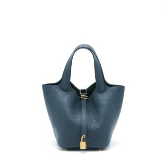 Hermes Picotin 18 Lock Bag 6O Vert Cypres GHW Stamp Y