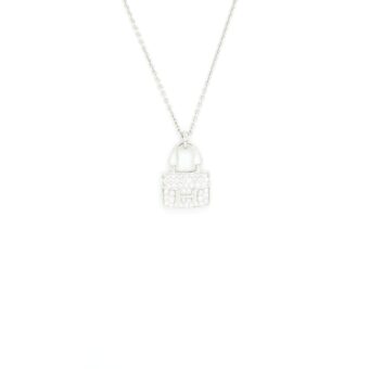 Hermes Amulette Constance Pendant White Gold With Diamonds