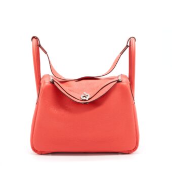 Hermes Lindy 30 Clemence Rose Jaipur SHW Stamp A