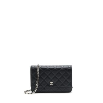 Chanel Classic Wallet On Chain Caviar Black SHW
