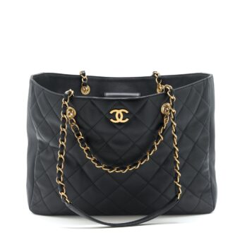 Chanel Supple Tote Black GHW (Microchip)