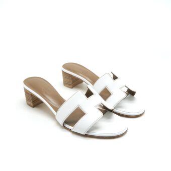 Hermes Oasis Sandal Blanc Size 35.5