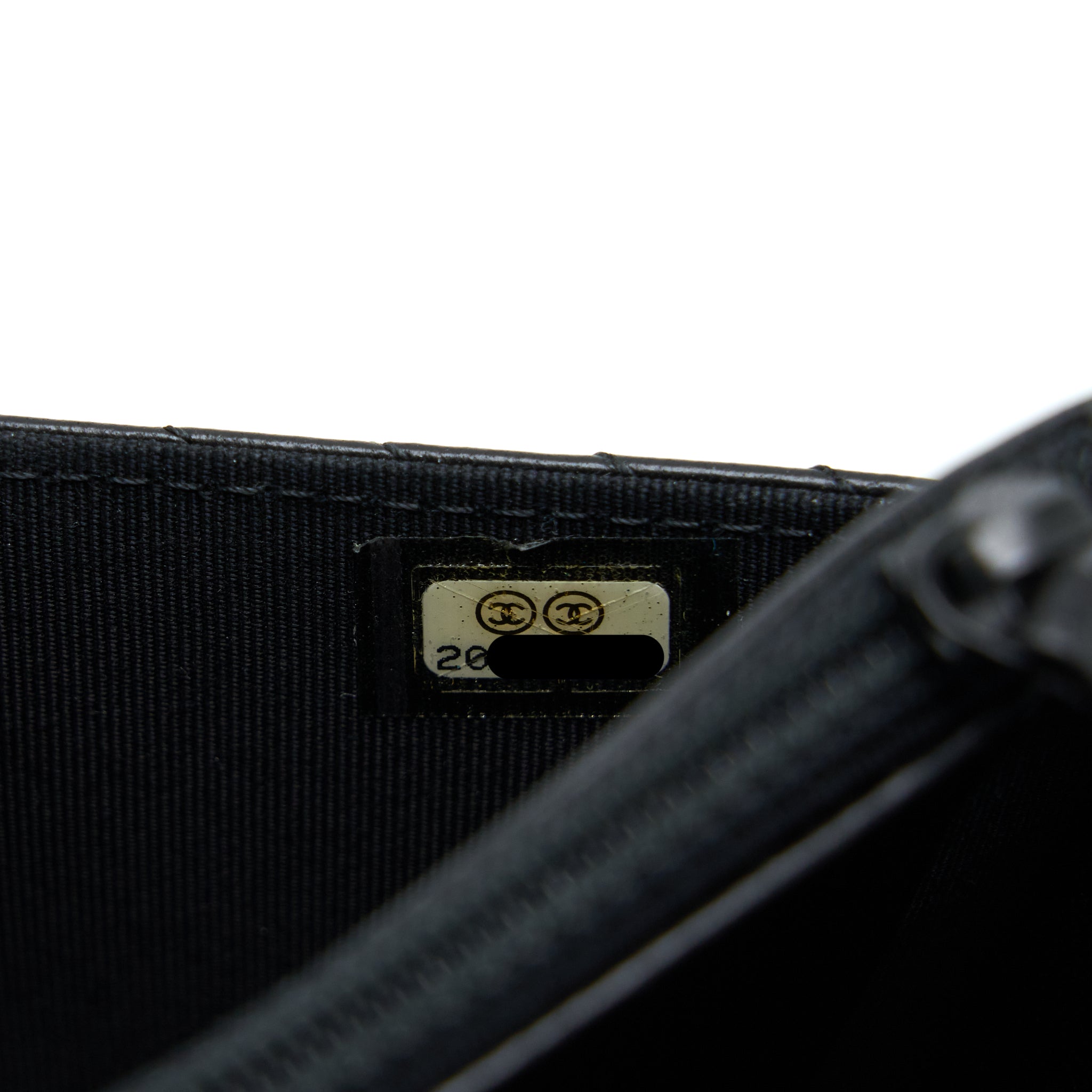 Chanel Chevron Wallet On Chain Black with Black Hardware - Image 13