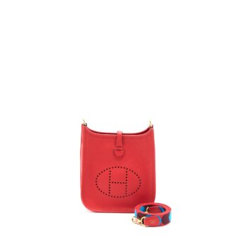 Hermes Mini Evelyne Taurillon Maurice Coeur/Coeu Frid GHW Stamp U