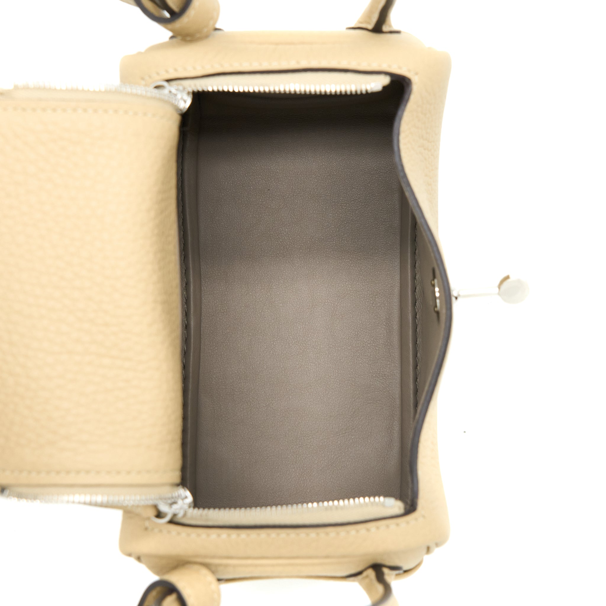 Hermes Mini Lindy Clemence Trench SHW Stamp U - Image 6