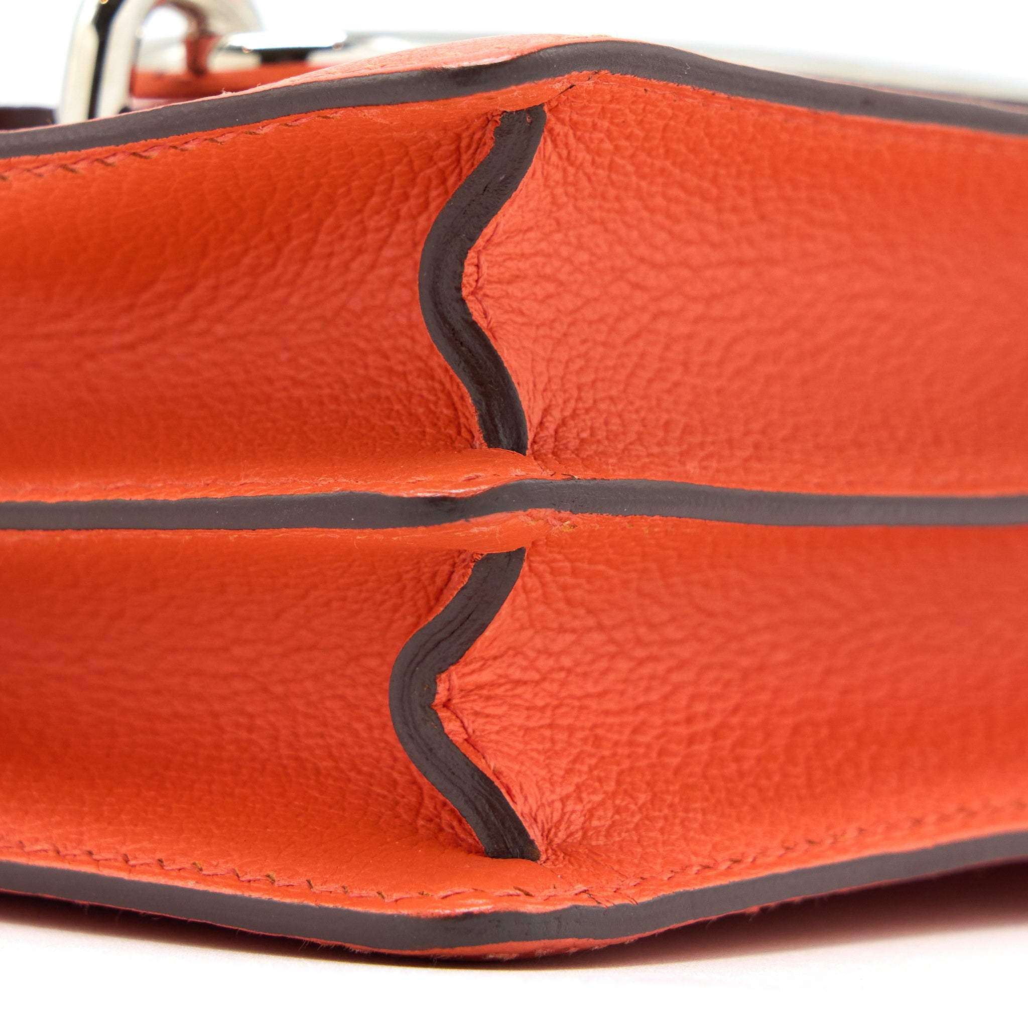 Hermes Mini Roulis Evercolor 9T Capucine SHW Stamp A - Image 10