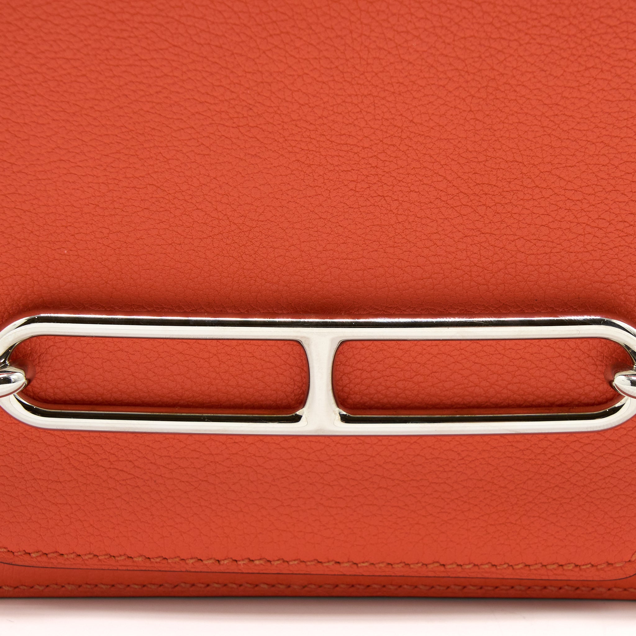Hermes Mini Roulis Evercolor 9T Capucine SHW Stamp A - Image 7