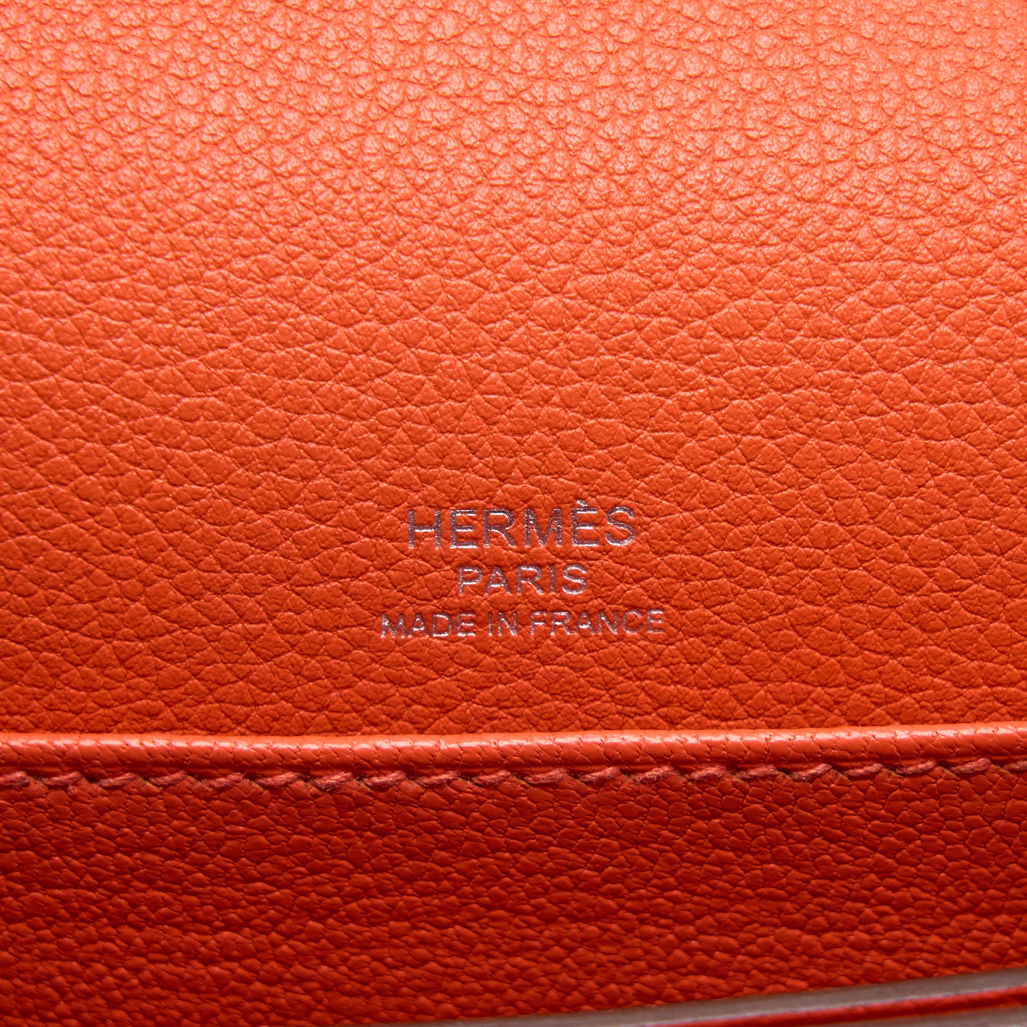 Hermes Mini Roulis Evercolor 9T Capucine SHW Stamp A - Image 12