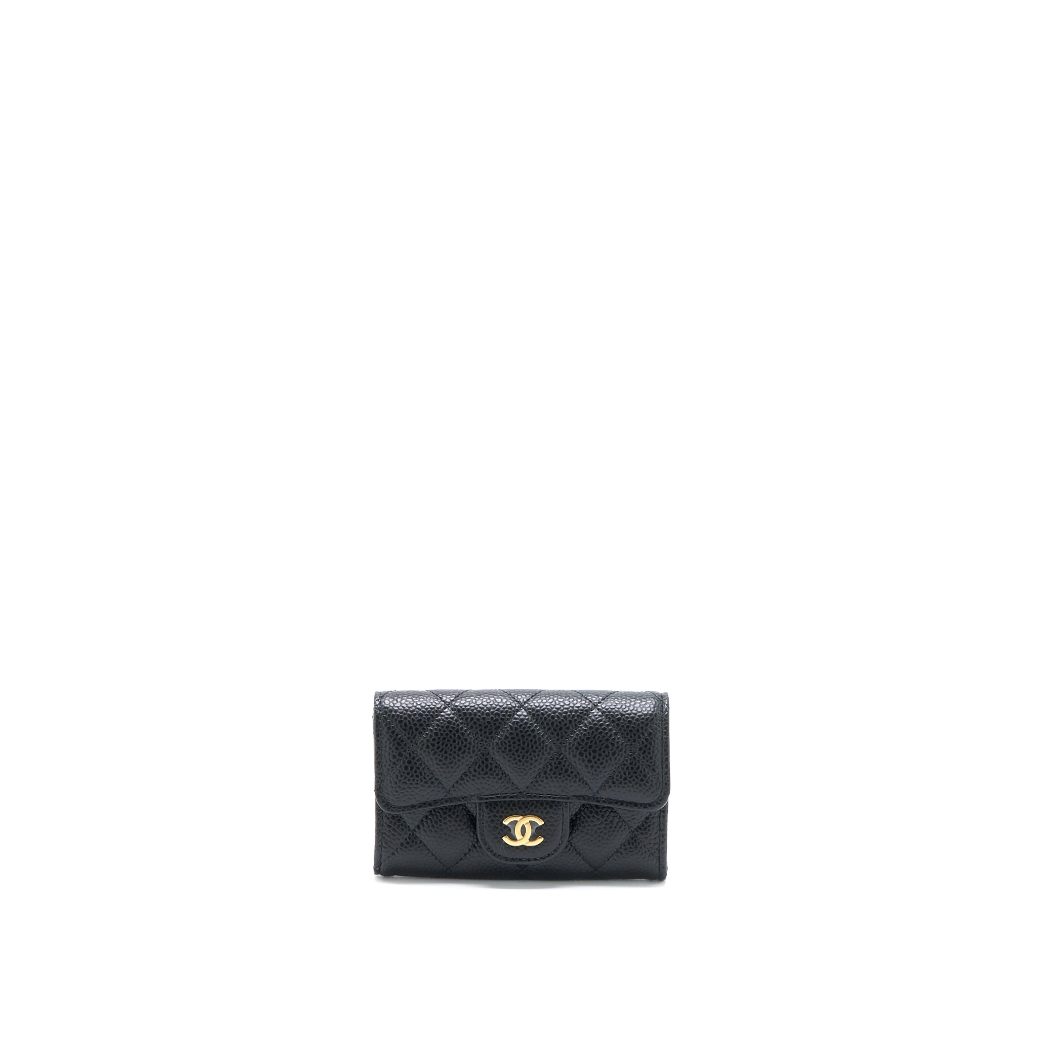 Chanel Classic Flap Cardholder Caviar Black GHW