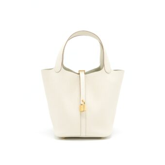 Hermes picotin 22 Lock Bag 10 Craie GHW Stamp Z