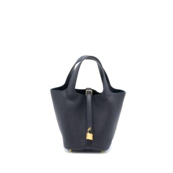 Hermes Picotin 18 Lock Bag Clemence Caban GHW Stamp U