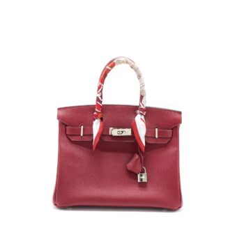 Hermes Birkin 30 Epsom K1 Rouge Grenat SHW Stamp X