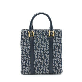 Dior Vintage Tote Bag Oblique Canvas GHW