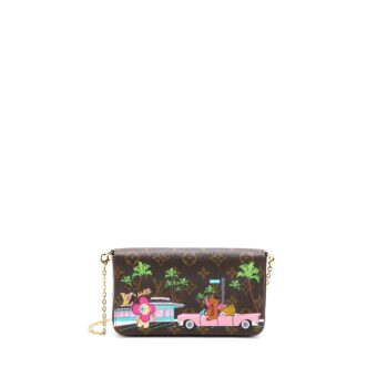 Louis Vuitton Felicie Pochette Vivienne Mascot on Hollywood Drive Monogram Canvas GHW