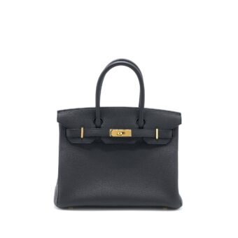 Hermes Birkin 30 Togo Black GHW Stamp D