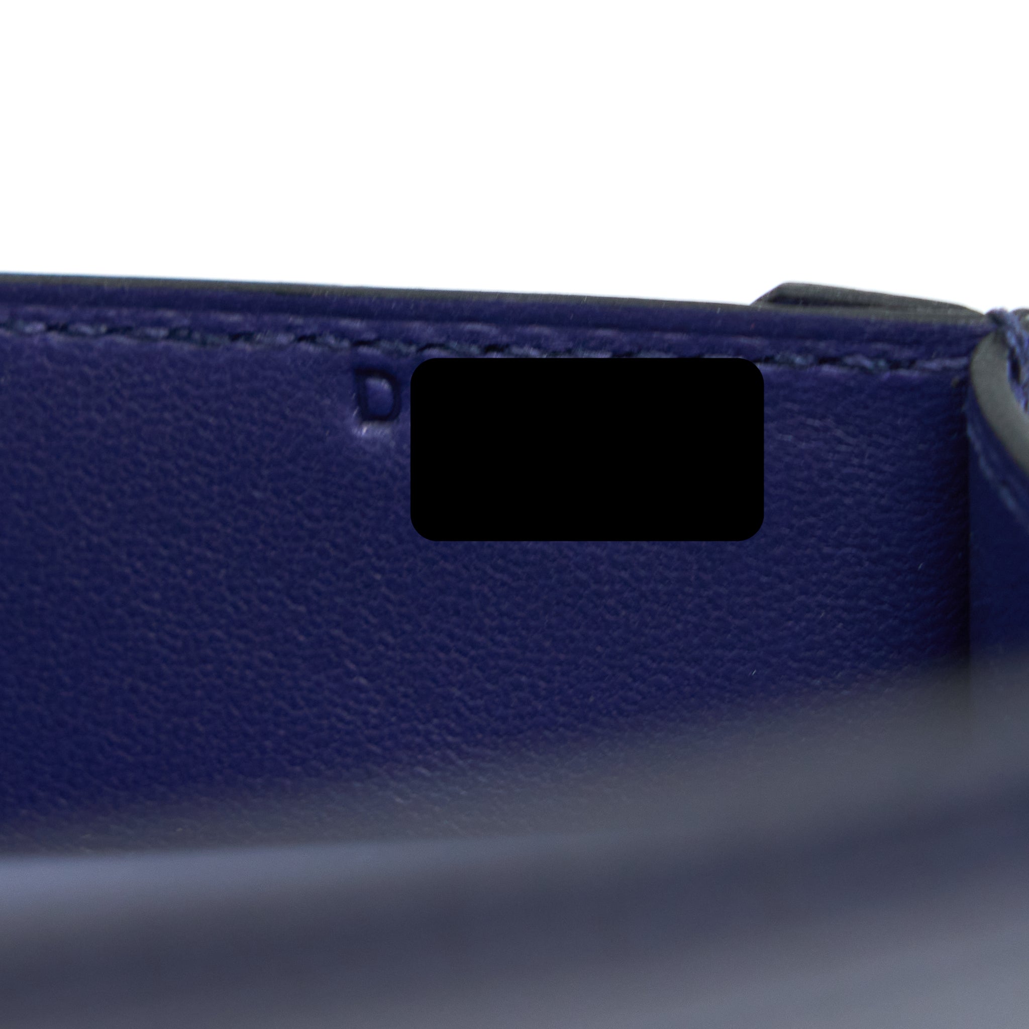 Hermes Mini Verrou Alligator Mississippiensis M3 Blue Encre GHW Stamp D - Image 12