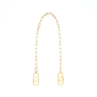 Fendi Logo Chain Strap GHW