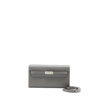 Hermes Kelly To Go Epsom Gris Meyer SHW Stamp U