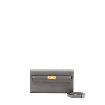 Hermes Kelly To Go Epsom 0L Gris Meyer GHW Stamp U