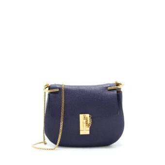 Chloe drew bag Dark blue GHW