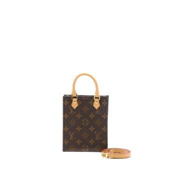 Louis Vuitton Petit Sac Plat Monogram Canvas GHW