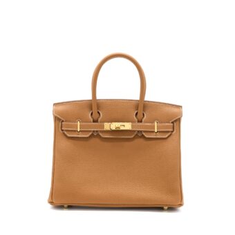 Hermes Birkin 30 Togo 37 Gold GHW Stamp U