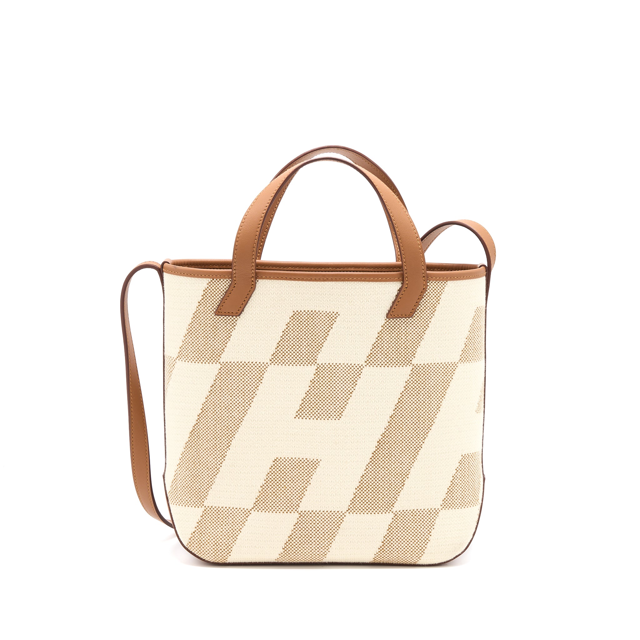 Hermes Cabas H En Biais 27 Bag Ecre-Naturel/Gold Stamp Z