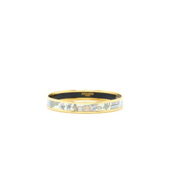 Hermes Size 70 Tea for Two Bangle Multicolour GHW