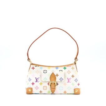 Louis Vuitton Vintage Eliza Shoulder Bag White/Multicolour GHW