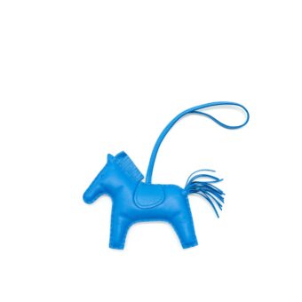 Hermes Rodeo MM Charm Blue Zan