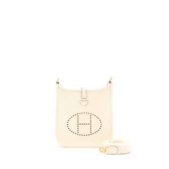 Hermes Mini Evelyne Clemence Nata GHW Stamp U
