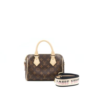 Louis Vuitton Speedy Bandouliere 20 Monogram Canvas/Black Multicolour Strap