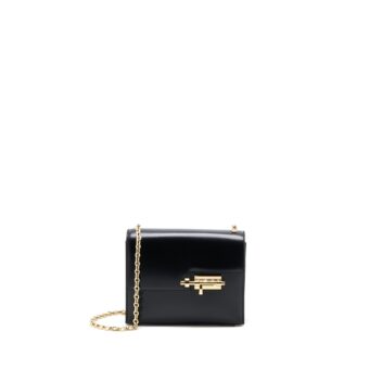 Hermes Mini Verrou Bag Box Black GHW STAMP D