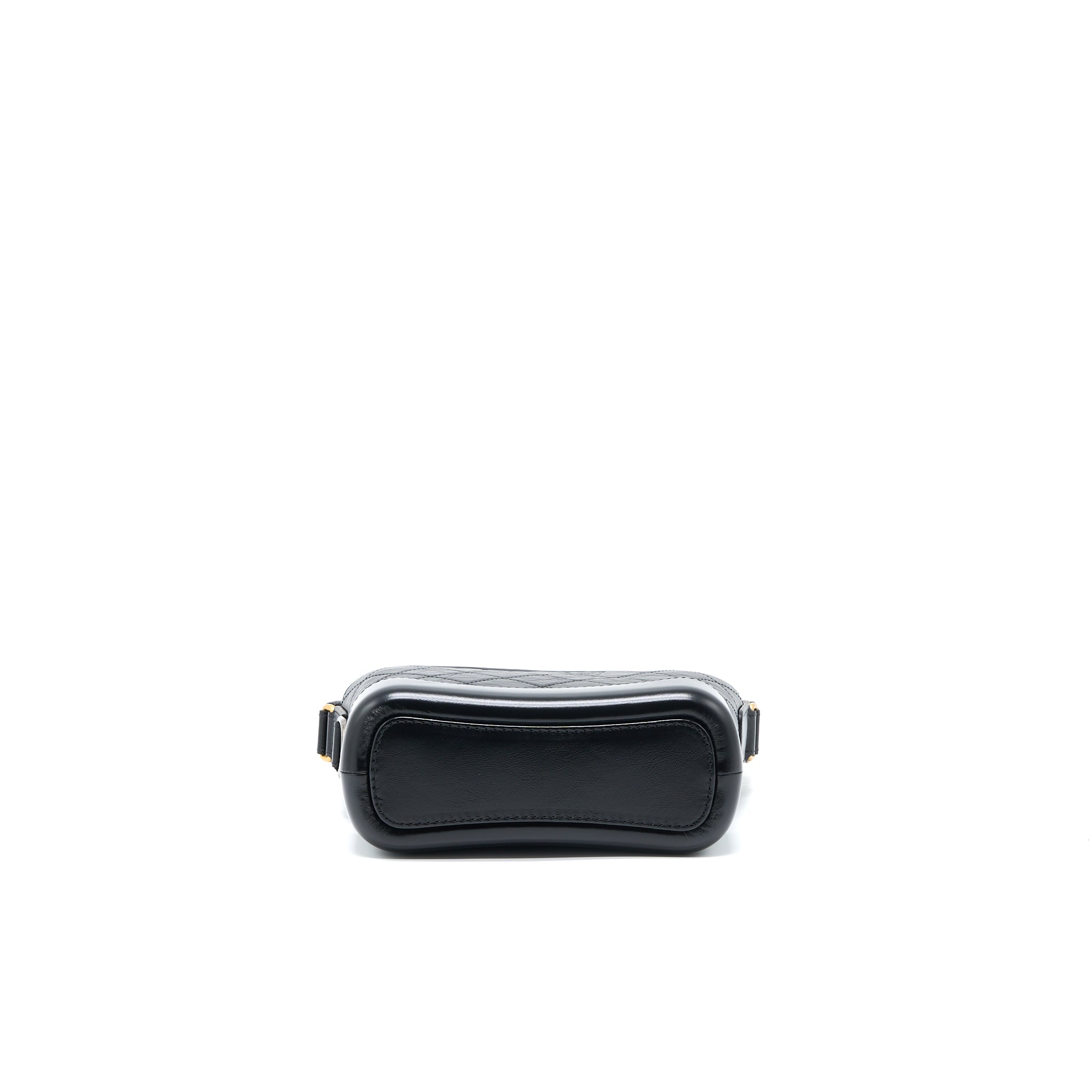 Chanel Small Gabrielle Bag Aged Calfskin Black Multicolour Hardware (Microchip) - Image 5