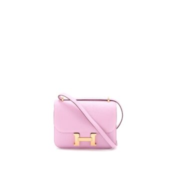 Hermes Mini Constance Chèvre Mysore x9 Mauve Sylvestre RGHW Stamp U