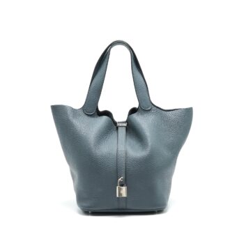Hermes Picotin 26 Lock Bag Bleu De Malte SHW