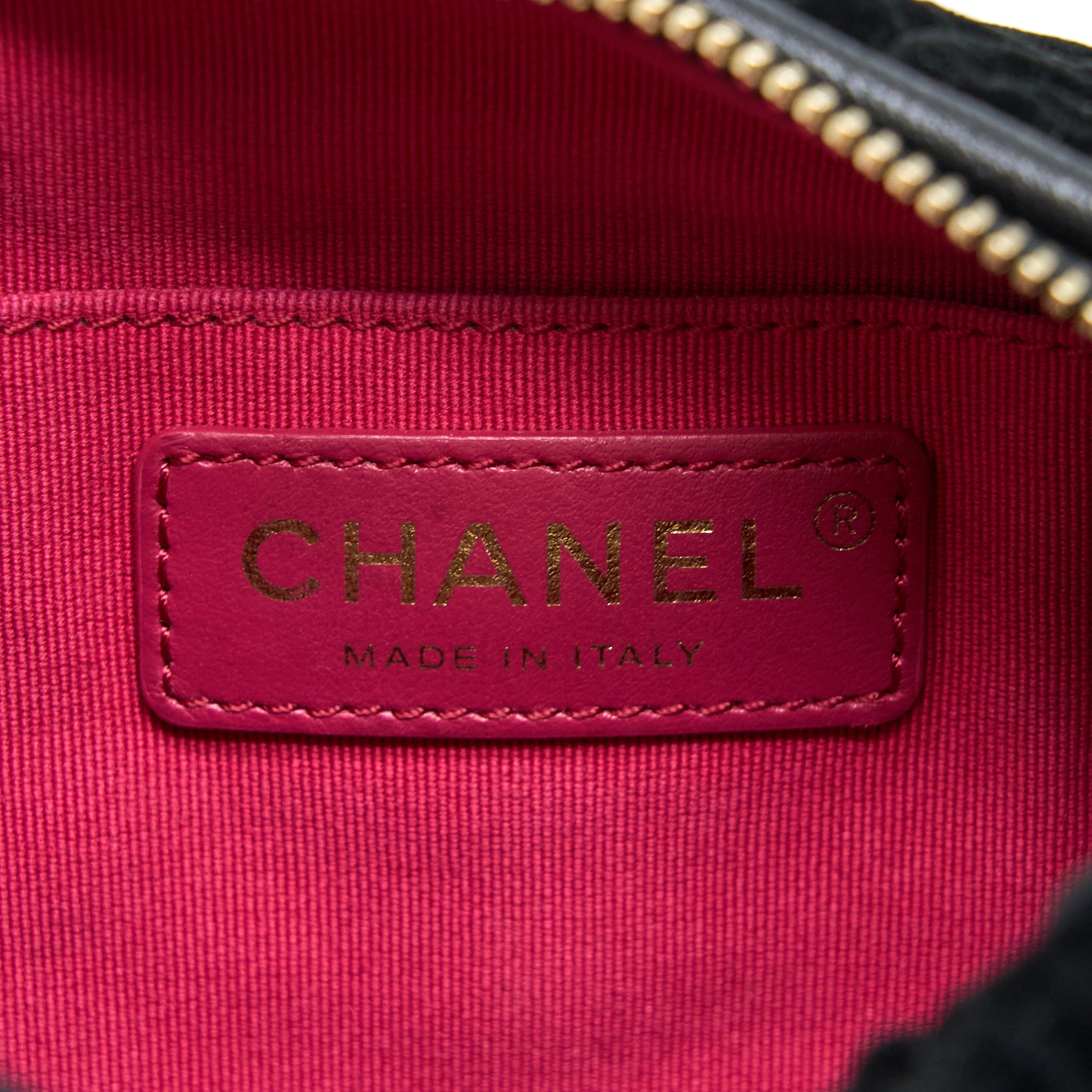 Chanel Mini Boston Bag with Chain Camellia Velvet Black GHW (Microchip) - Image 11