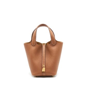 HERMES PICOTIN 18 LOCK BAG GOLD GHW STAMP Z