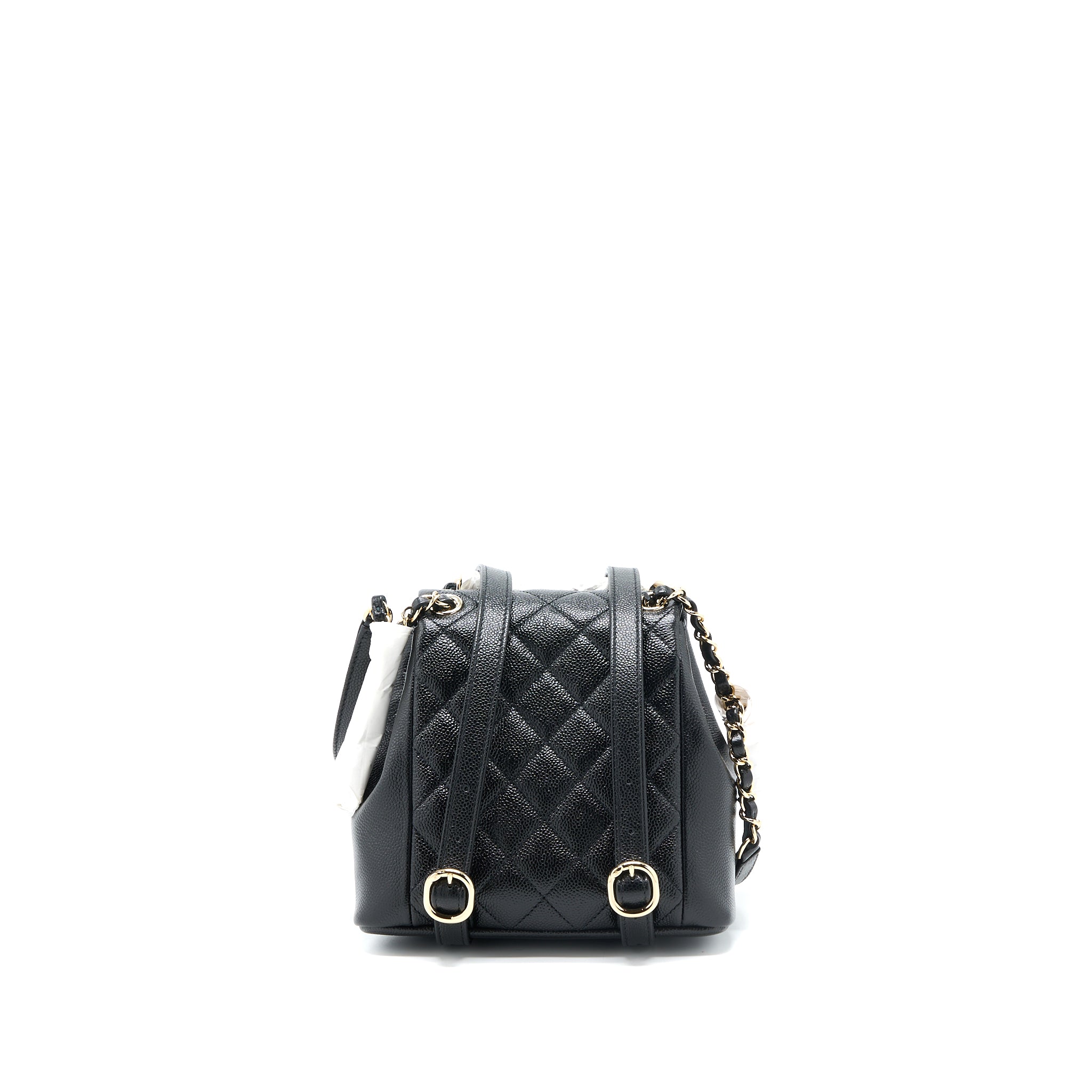 Chanel 23P Mini Triple Pack Backpack Caviar Black LGHW (Microchip) - Image 2