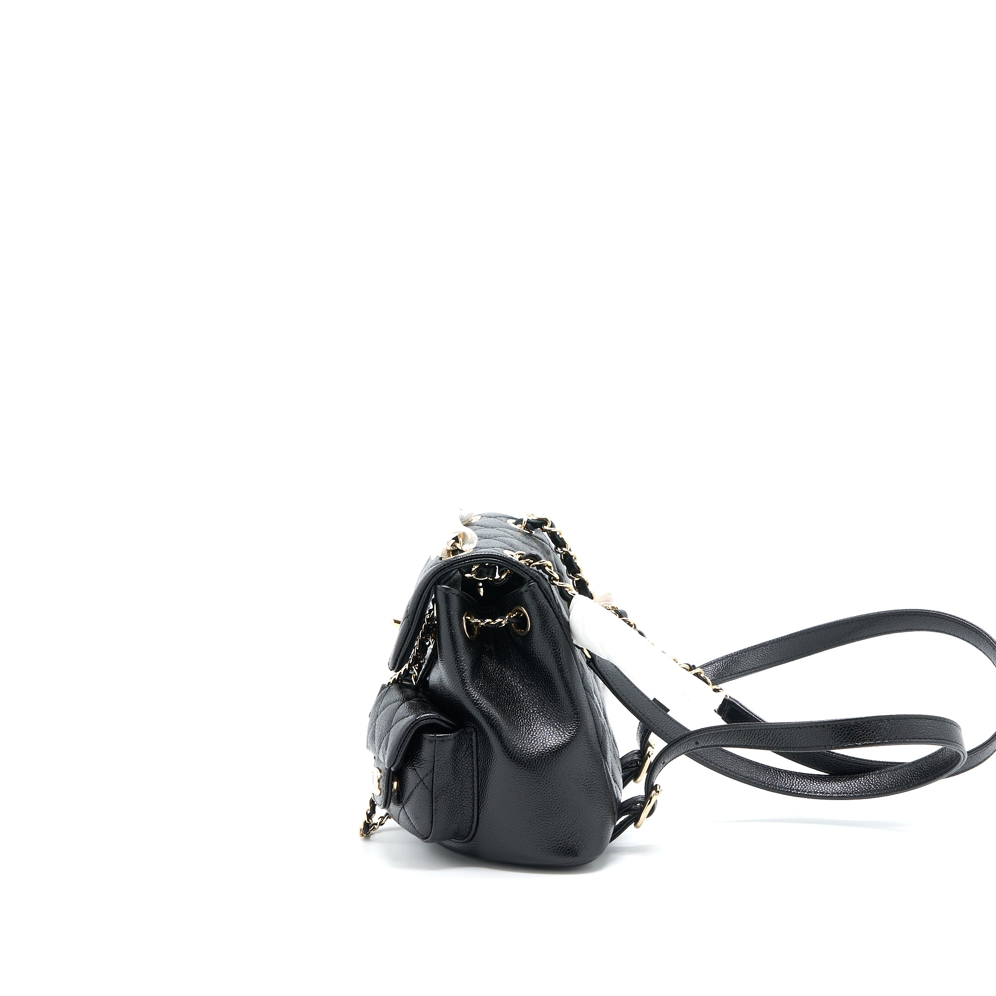 Chanel 23P Mini Triple Pack Backpack Caviar Black LGHW (Microchip) - Image 3