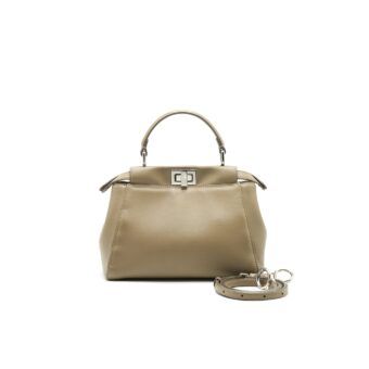 Fendi Mini Peekaboo Light Grey SHW