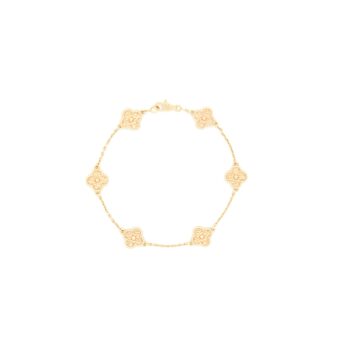 Van Cleef Arpels Sweet Alhambra 6 Motifs Bracelet Rose Gold