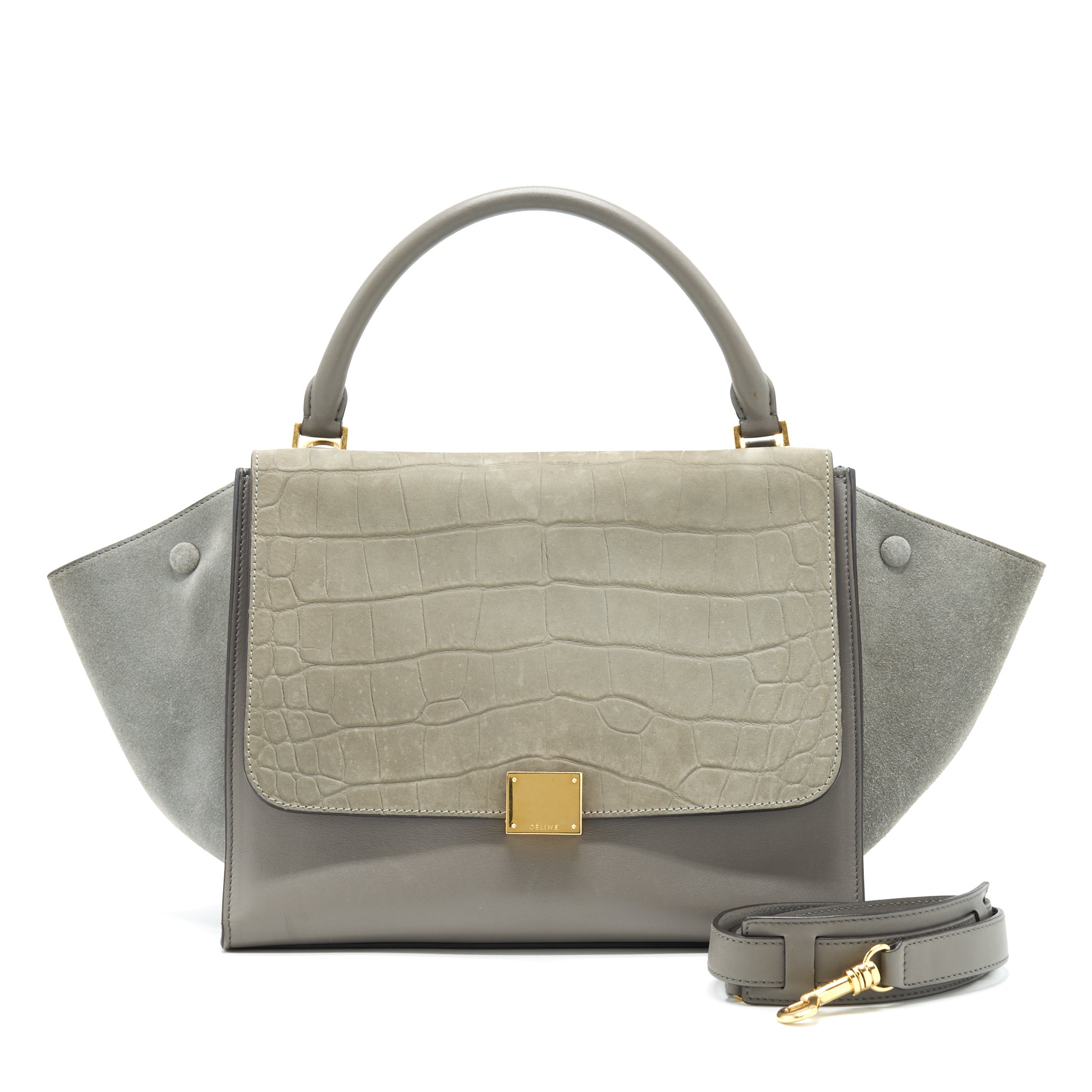 Celine Medium Trapeze Grey GHW