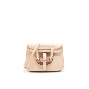 Hermes Sac Halzan Mini Bag Stamp X Light Pink