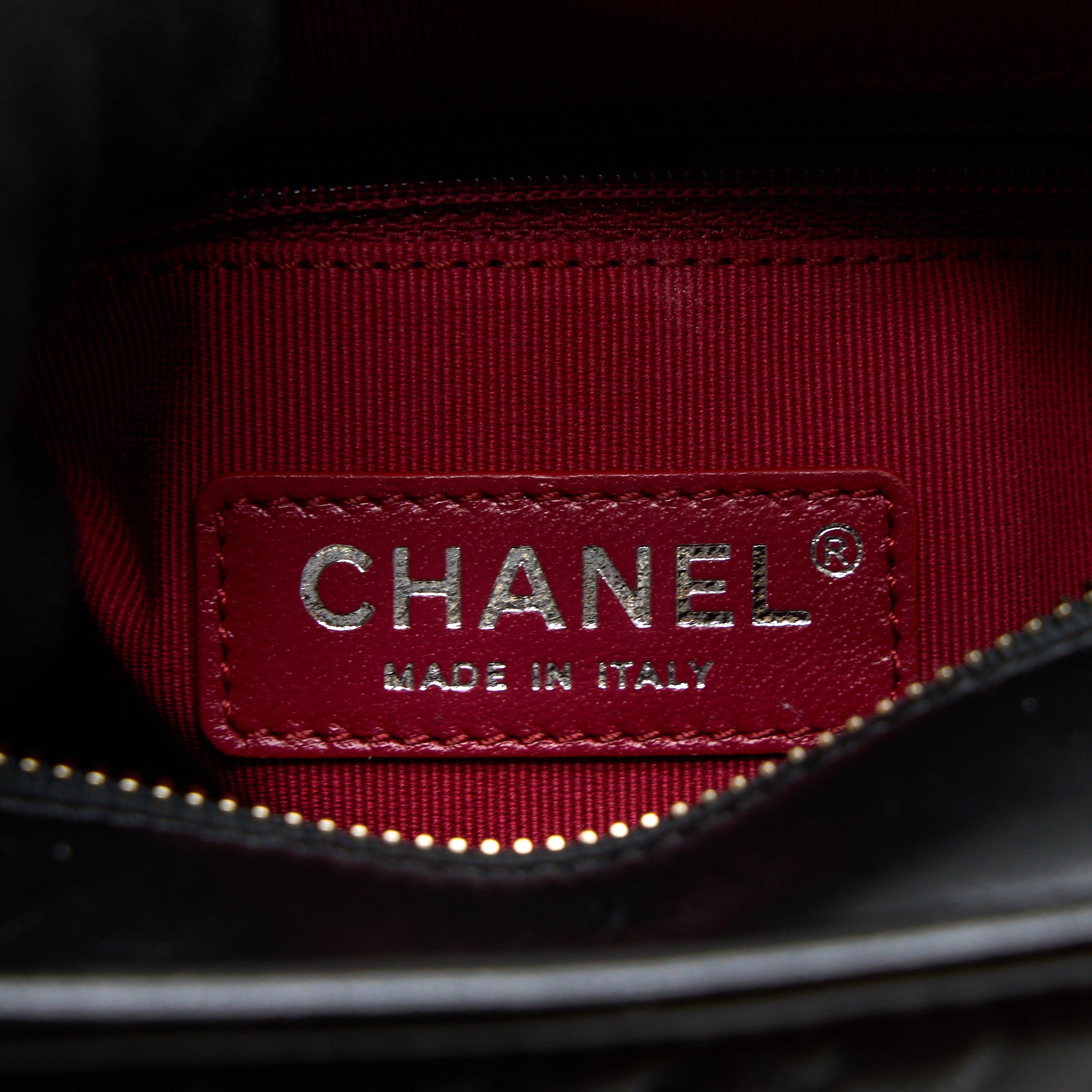 Chanel Small Gabrielle Bag Aged Calfskin Black Multicolour Hardware (Microchip) - Image 11