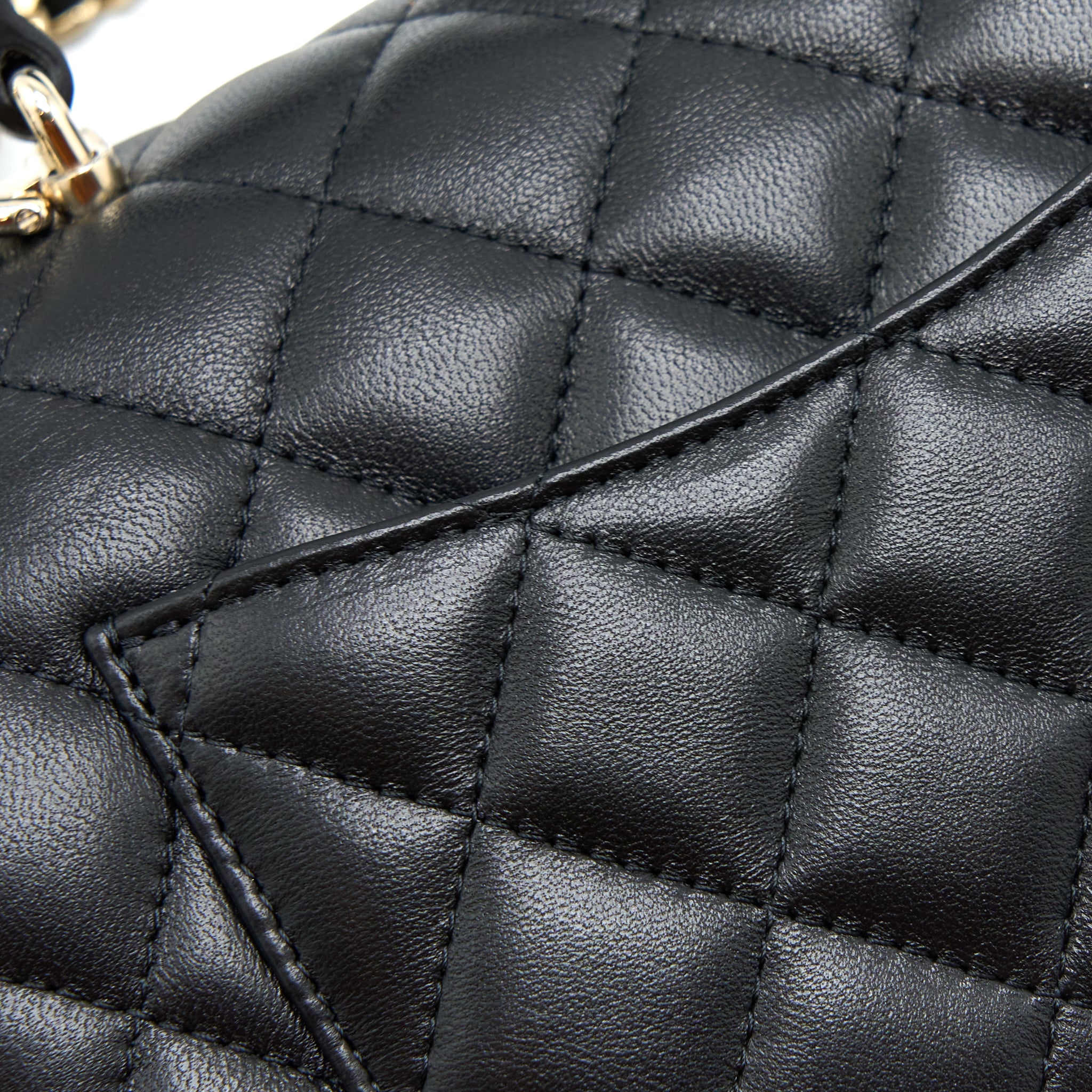 Chanel Top Handle Mini Rectangular Flap Bag Lambskin Black LGHW (Microchip) - Image 8