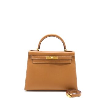Hermes Kelly 28 Epsom Gold GHW Stamp D