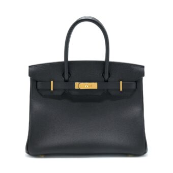 Hermes Birkin 30 Epsom Black GHW Stamp A