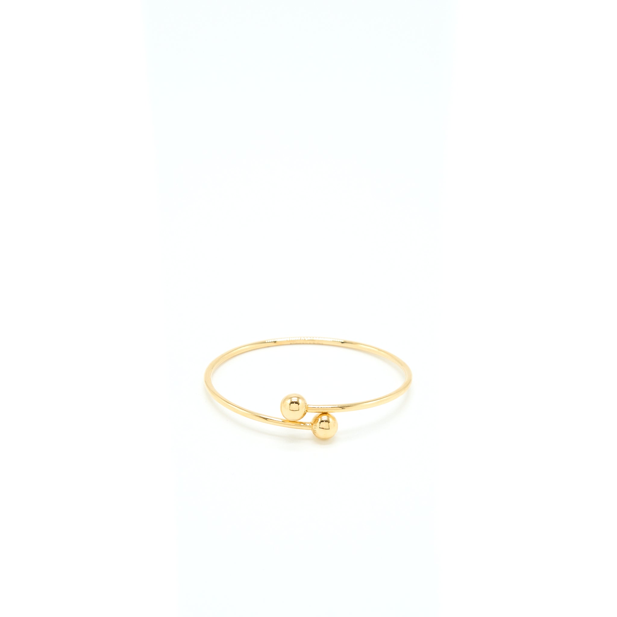 Tiffany Size L Ball Bypass Bracelet Yellow Gold