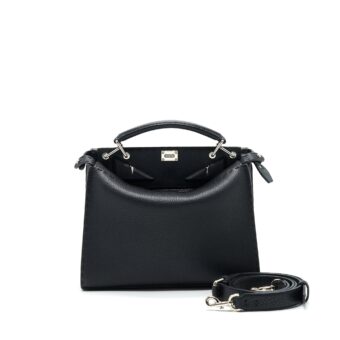 Fendi Peekaboo Iconic Fit Mini Black with SHW